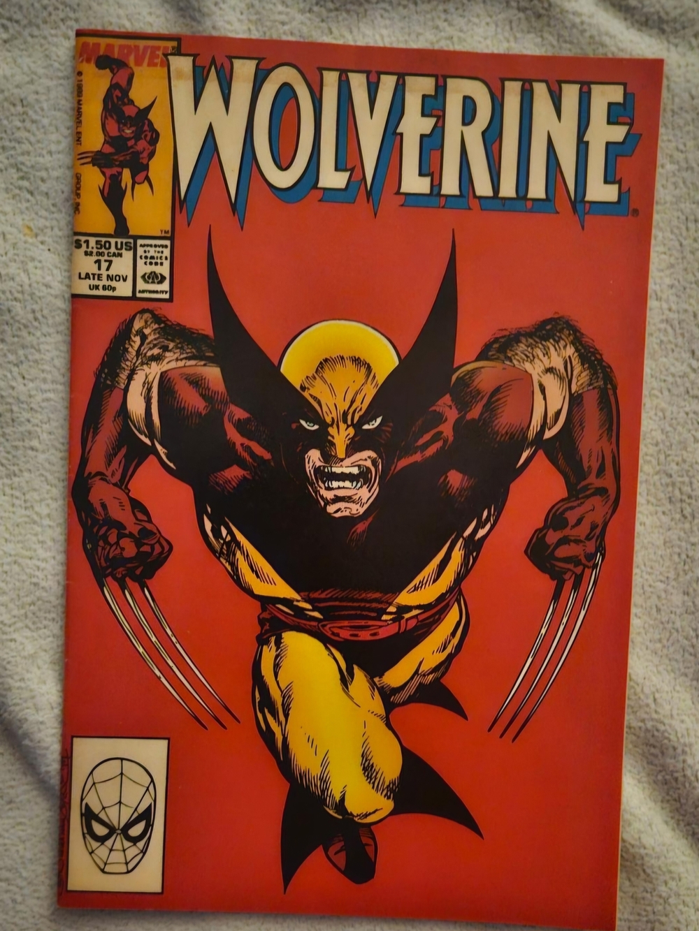 WOLVERINE marvel Copper Age 1989 #17 Raw Grade 9-9.4